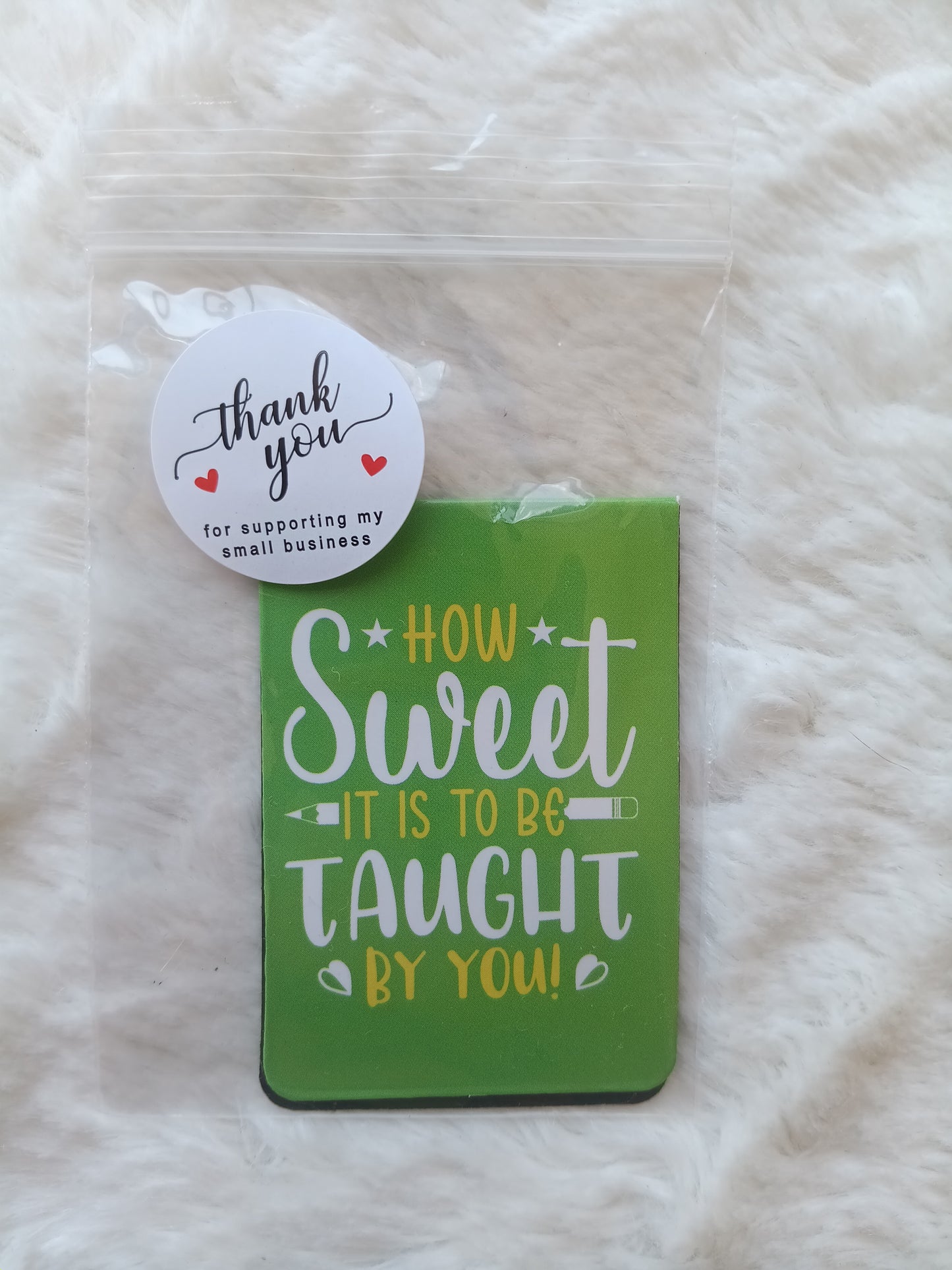 Small Inspirational Teacher Magnetic Bookmarks