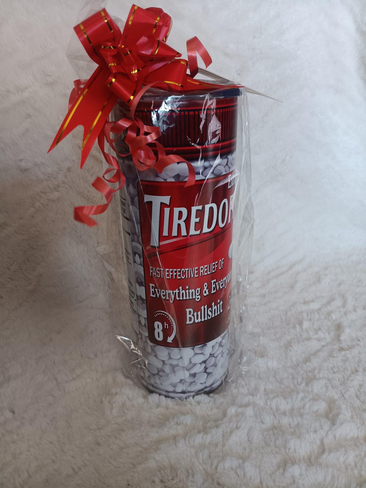 Tiredofitol Jumbo Size 20 oz skinny Tumbler