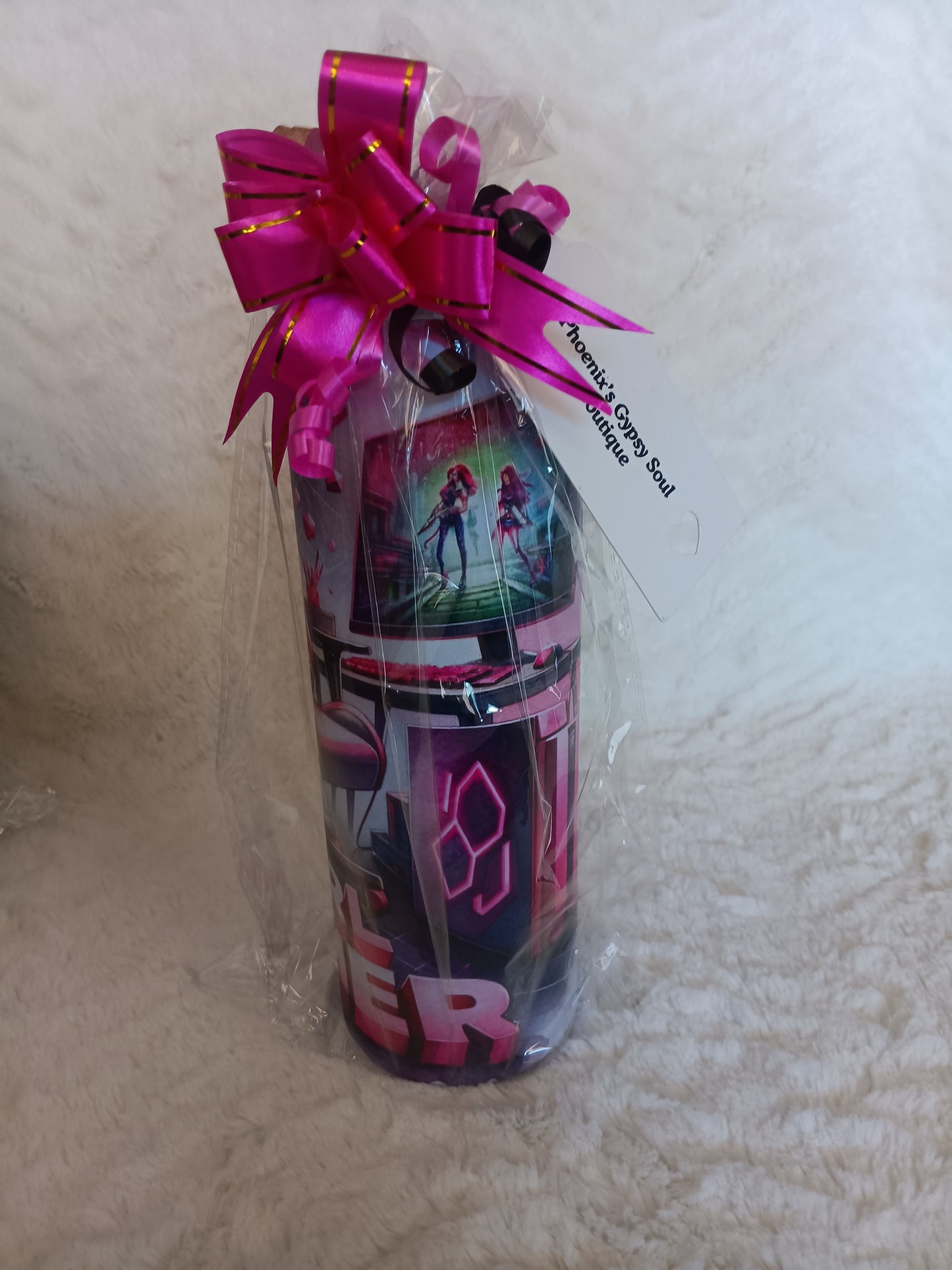 Pink Gamer Girl 20 oz stainless steel skinny Tumbler