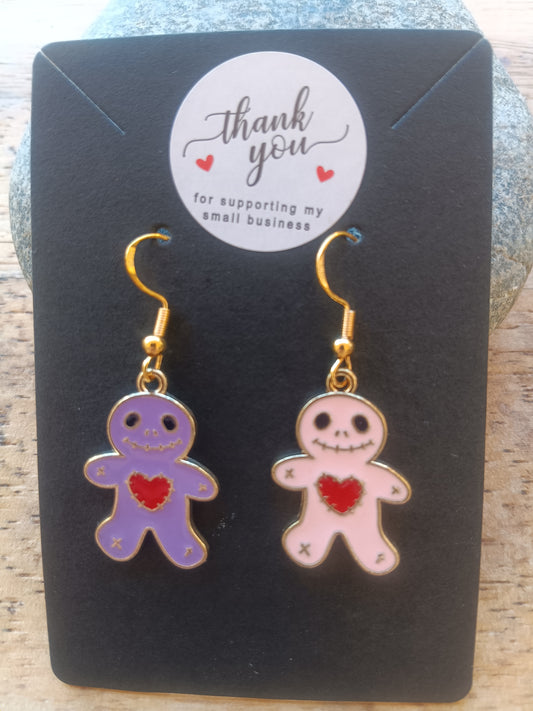 Cute Halloween doll earrings