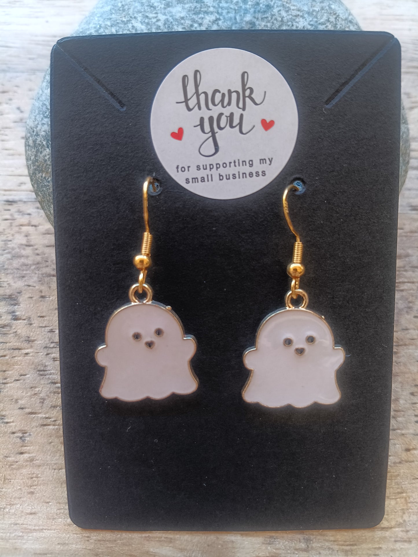 Cute little white Halloween Ghost Earrings