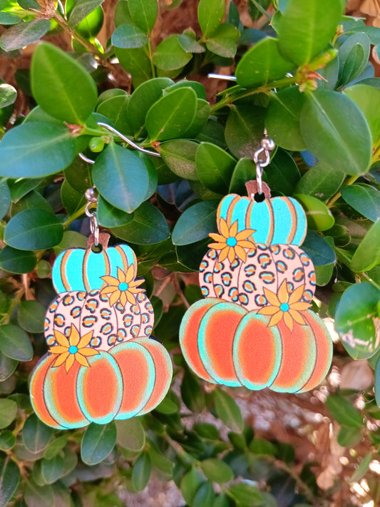 Southern Style Fall Pumpkin Earrings