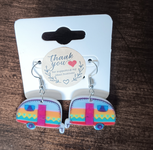 Bright & Colorful Camper Earrings